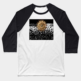 Animal Print Black and White and  Gold Baseball T-Shirt